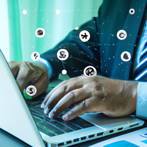 Image of a person working on a digital marketing strategy